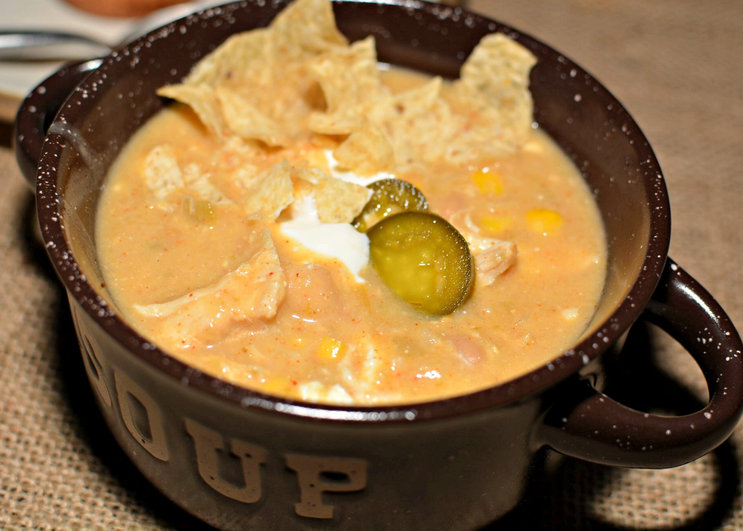 Instant Pot Green Chile Chicken Enchilada Soup   The Cookin Chicks
