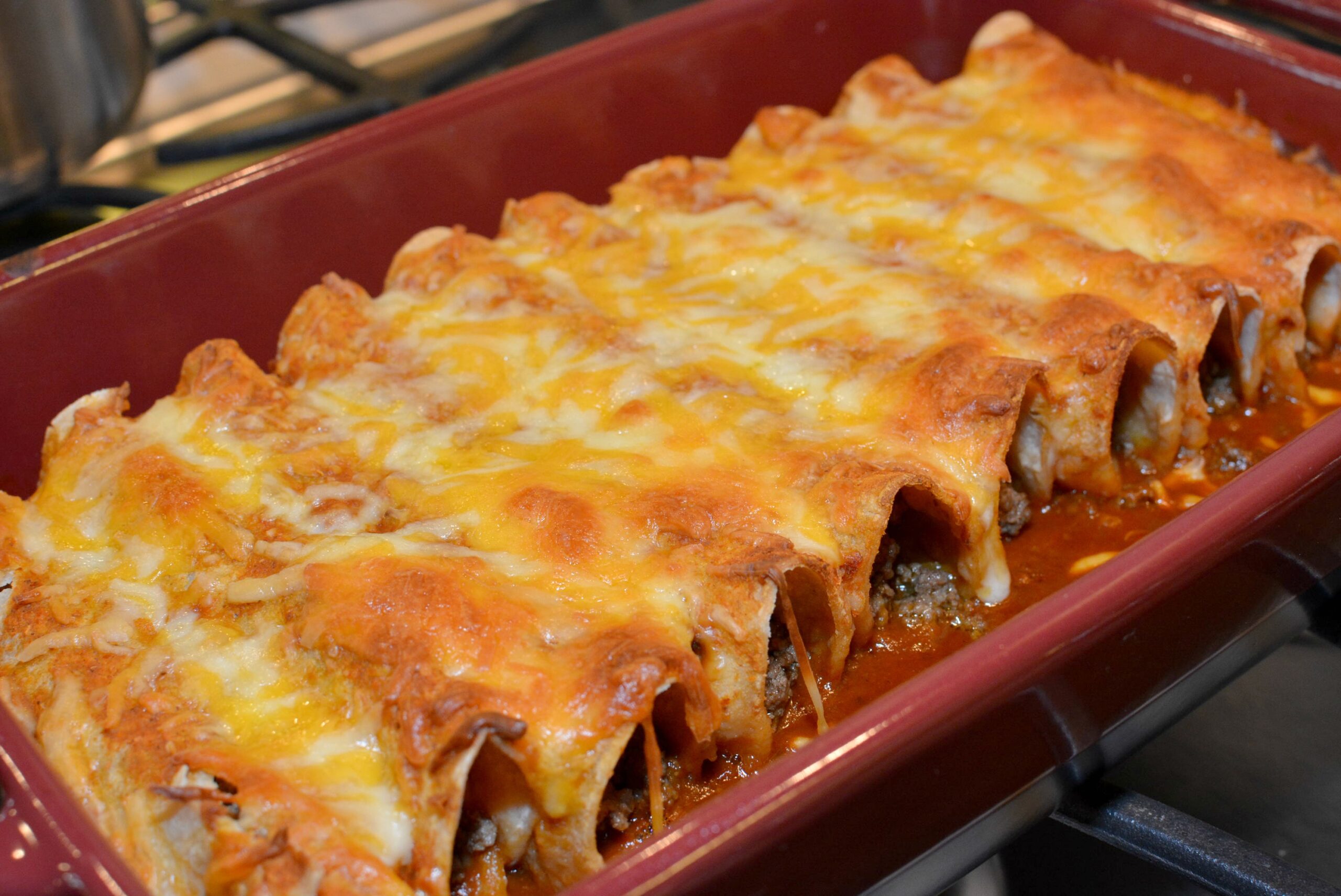 Easy Beef Enchiladas - The Cookin Chicks