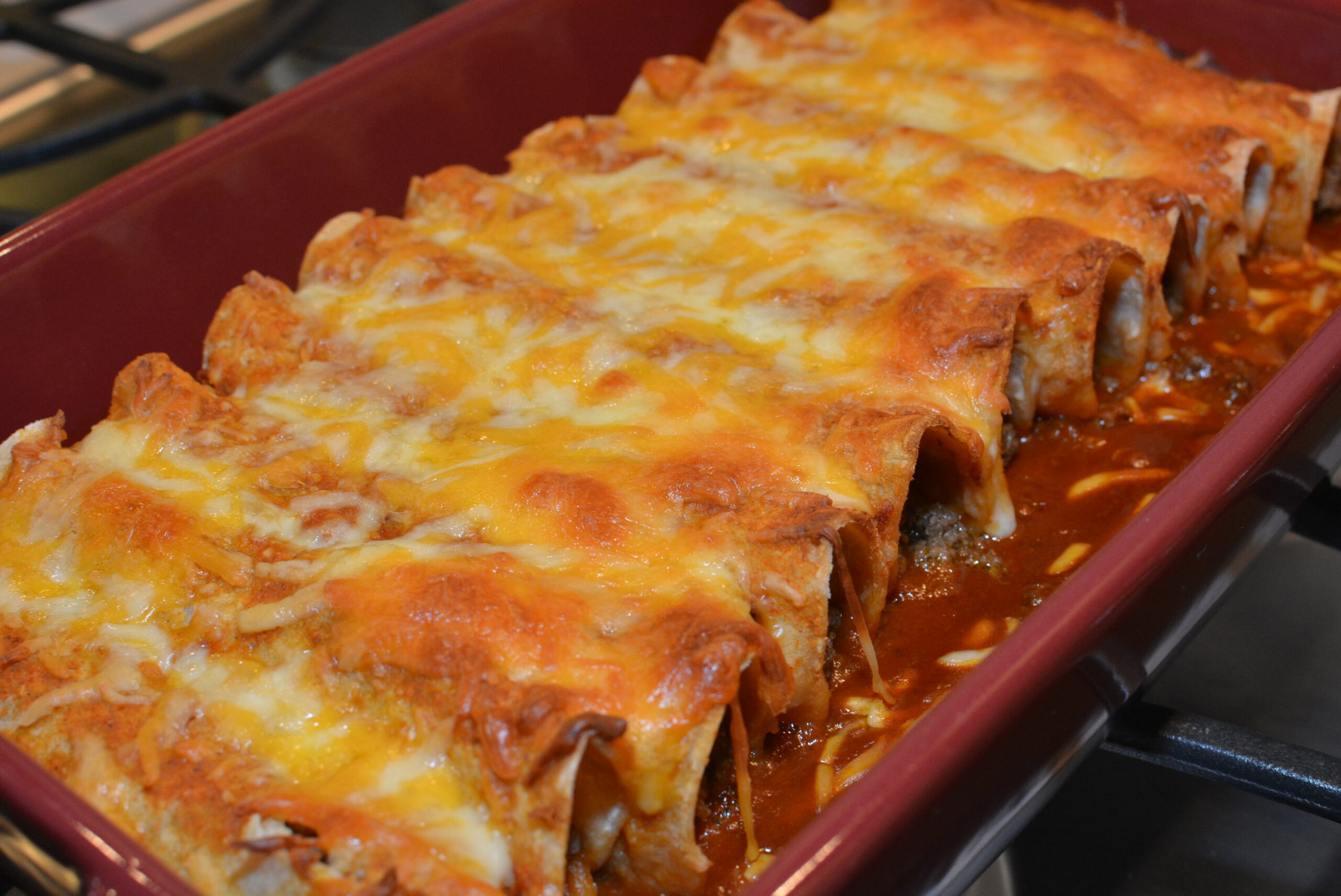 Easy Beef Enchiladas - The Cookin Chicks