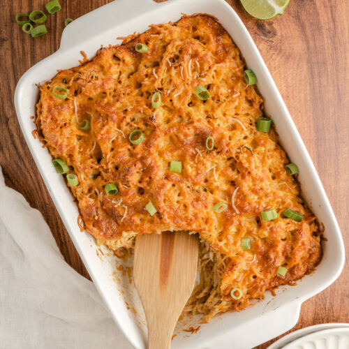 Cheesy Mexican Chicken Spaghetti - The Cookin Chicks