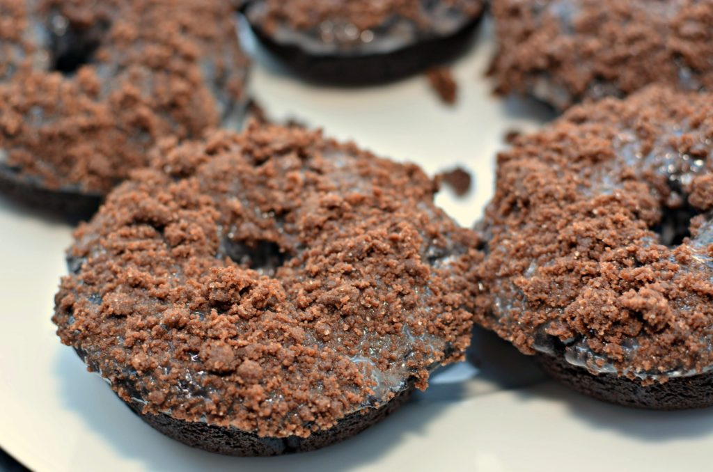 fluffy chocolate donuts that are baked, not fried