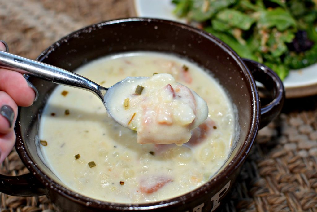 creamy, savory clam chowder made in the instant pot