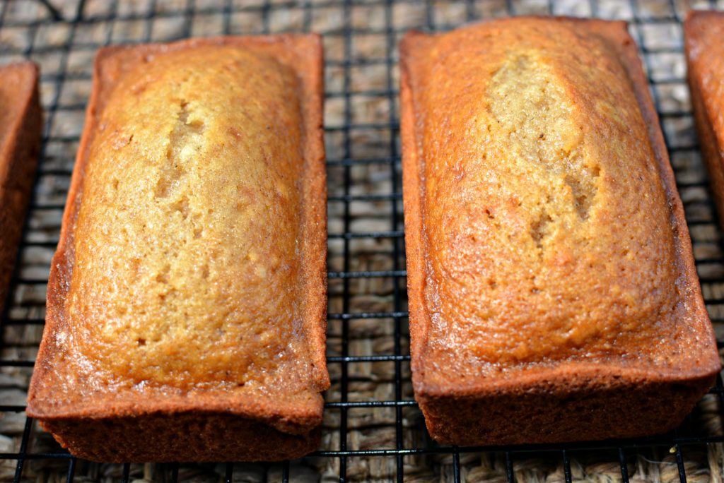 fall quick bread seasoned with spices and applesauce for an added moistness
