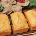 a warmly spiced quick bread that includes eggnog flavor throughout.