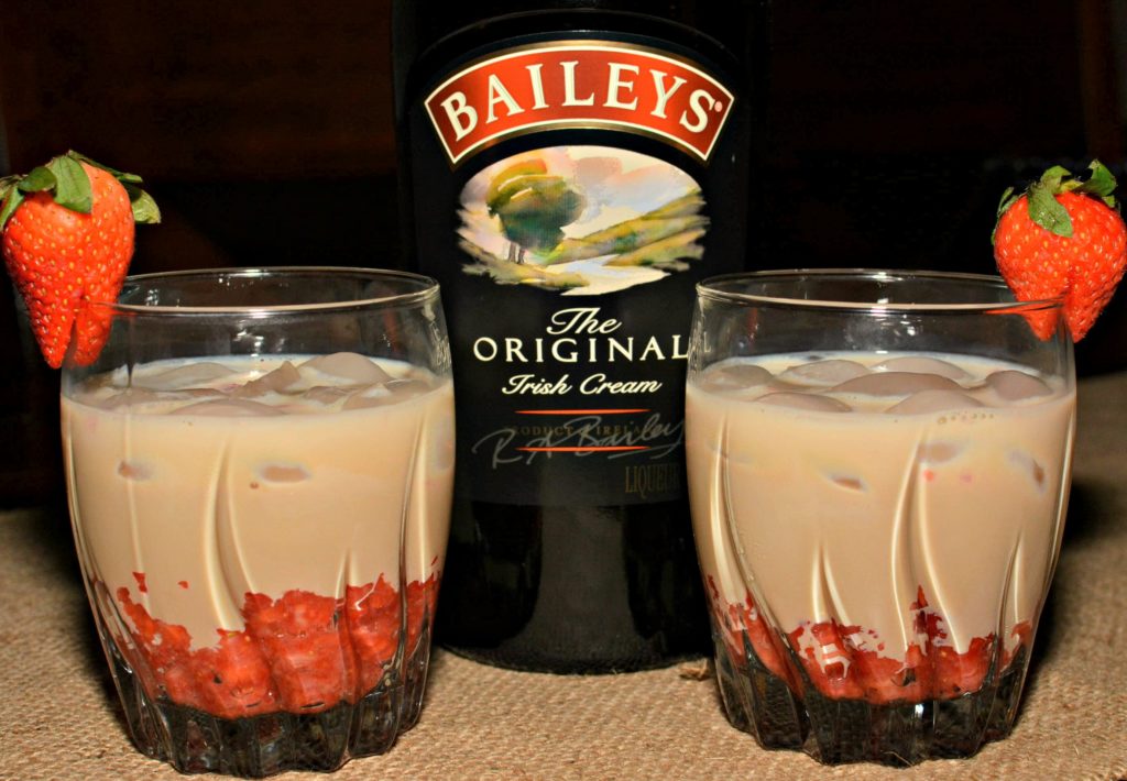 Blended strawberries and creamy Baileys makes this Strawberry Baileys cocktail a fruity holiday favorite