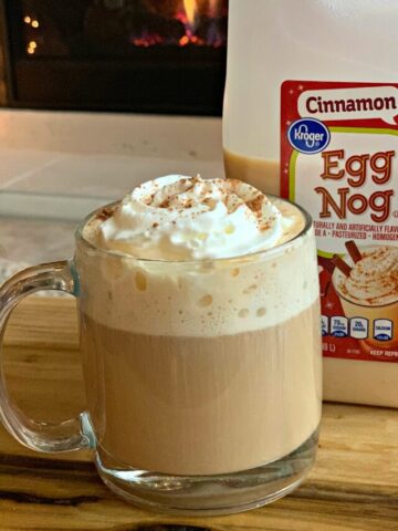 Spiced Cinnamon Eggnog Coffee