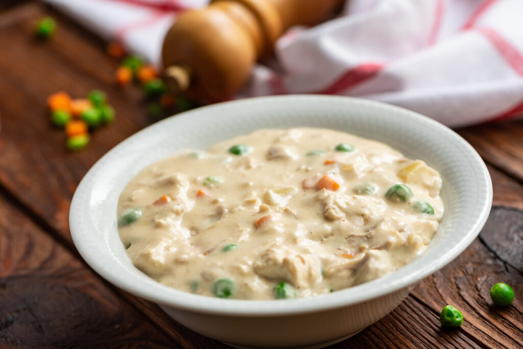 creamy, flavorful soup that tastes just like pot pie