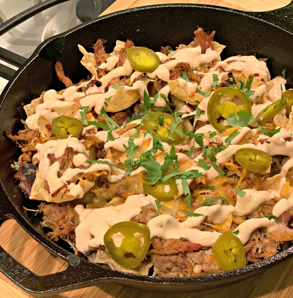 zesty cast iron skillet nachos
