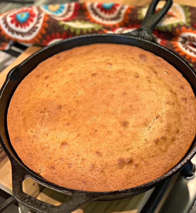Cast Iron Skillet Banana Bread The Cookin Chicks