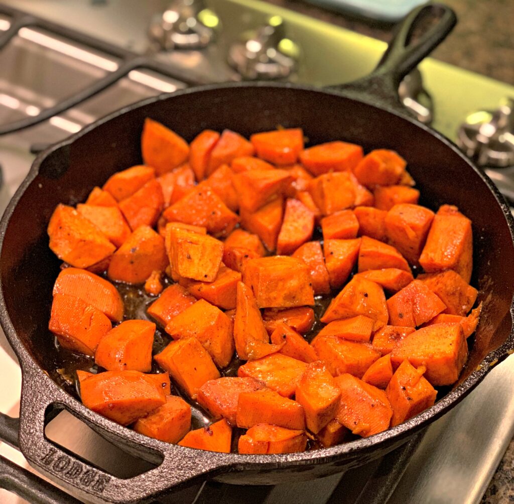 cinnamon honey roasted sweet potatoes 