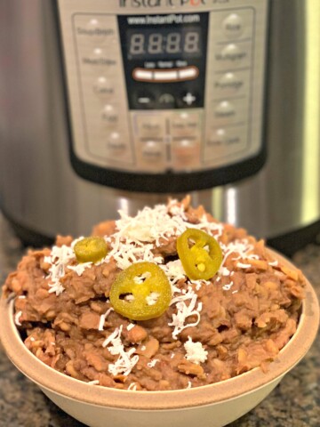 creamy refried beans made in the convenience of the instant pot