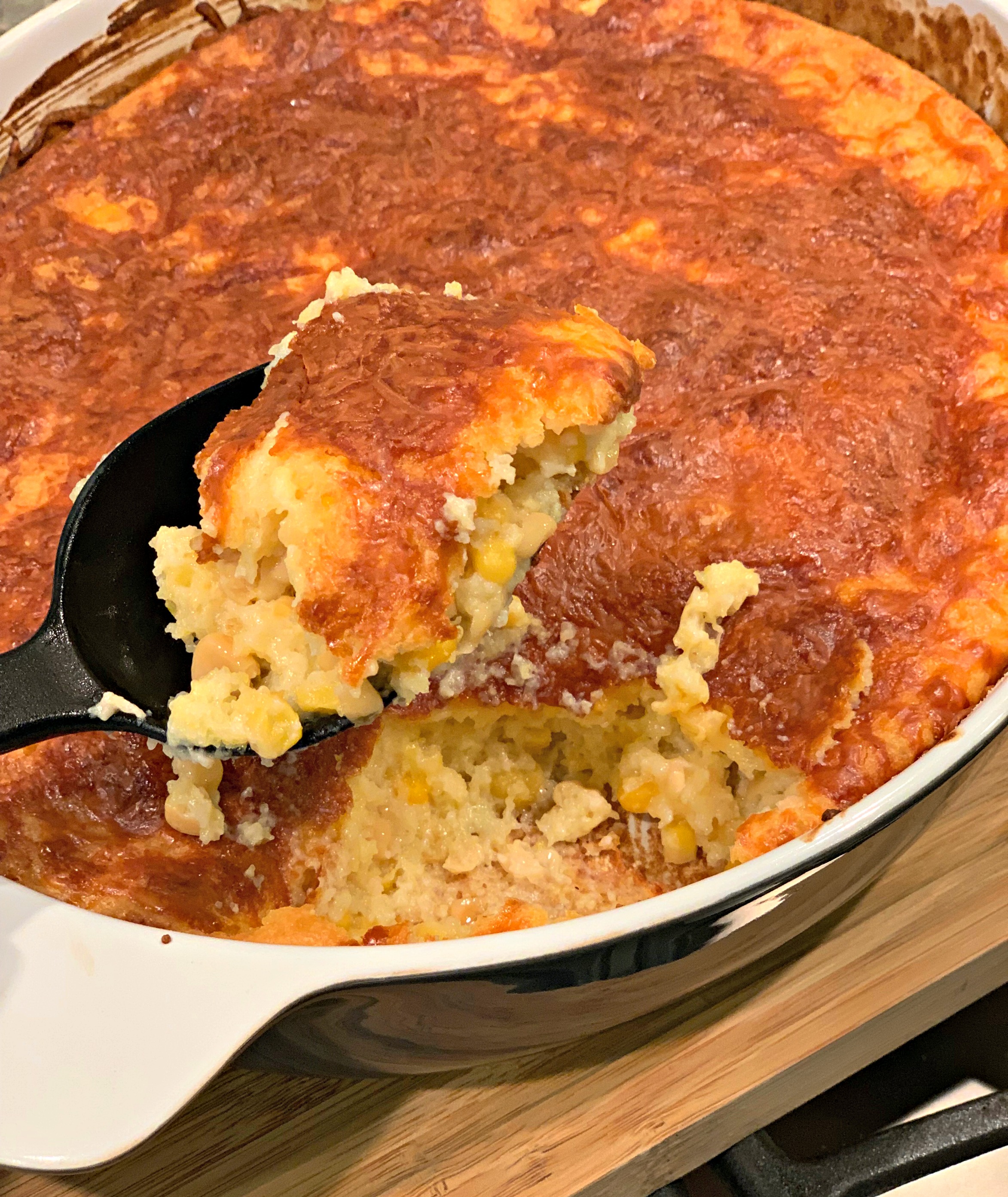 Simple Cornbread Casserole The Cookin Chicks