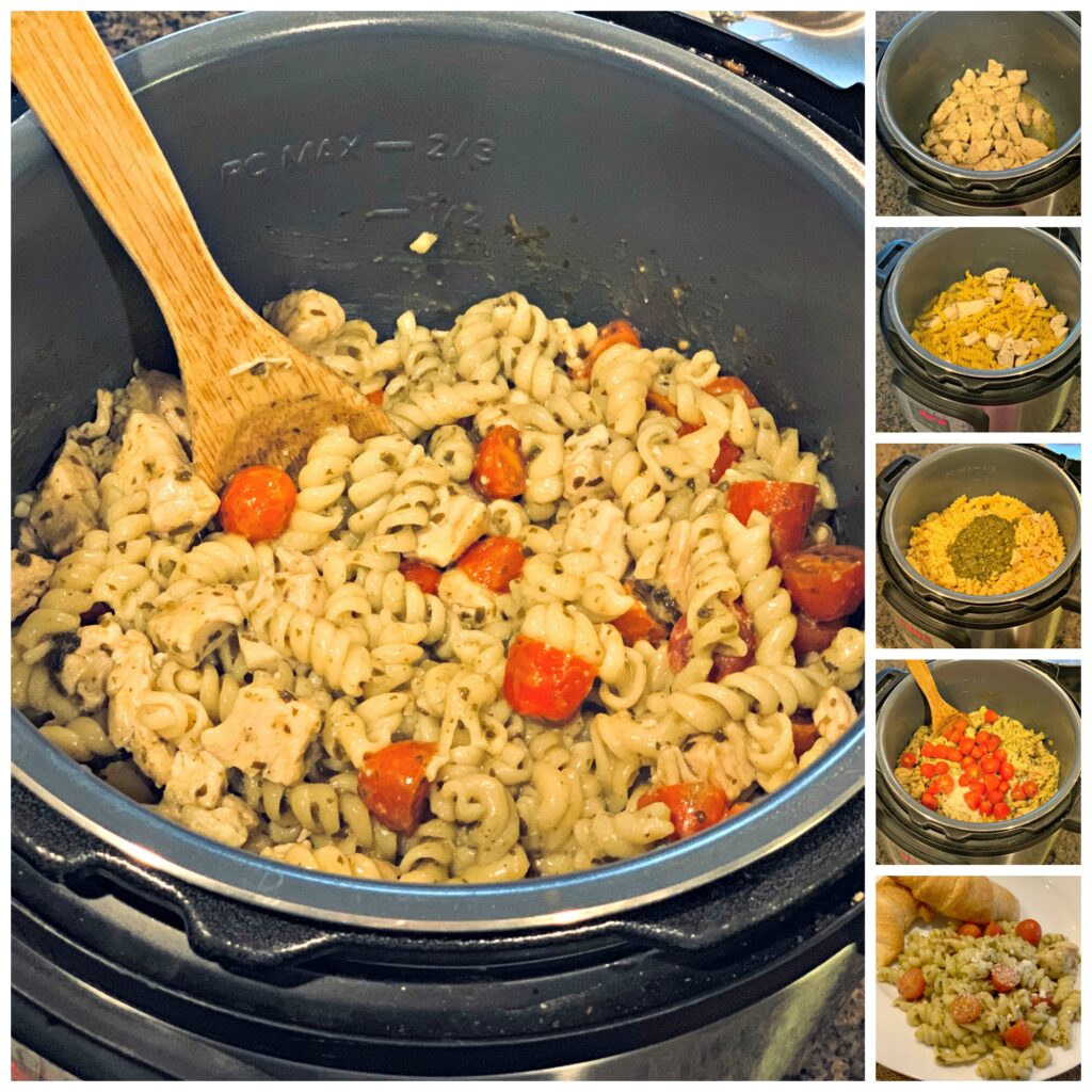 Instant Pot Chicken Pesto Pasta - The Cookin Chicks