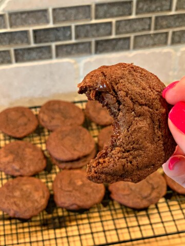 chocolate cookies with fudge like flavors throughout