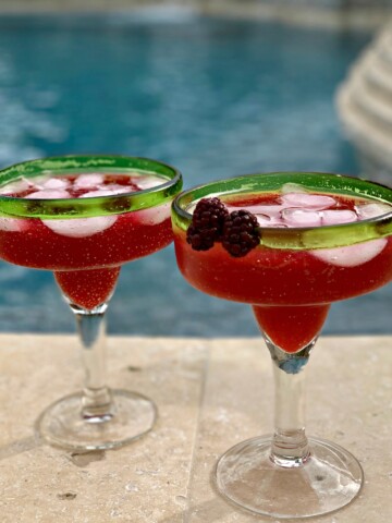 indulgent blackberry margaritas made in no time and packed with flavor