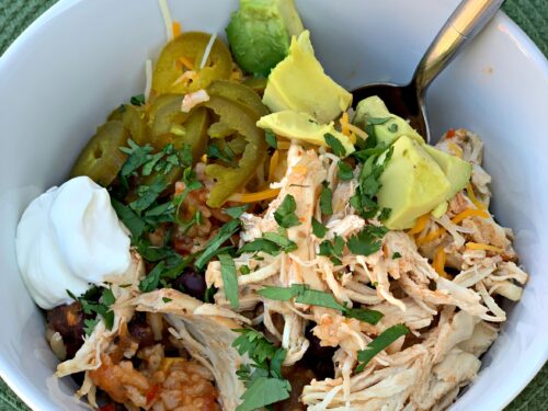 Instant Pot Chicken Taco Bowls - Cooking with Curls