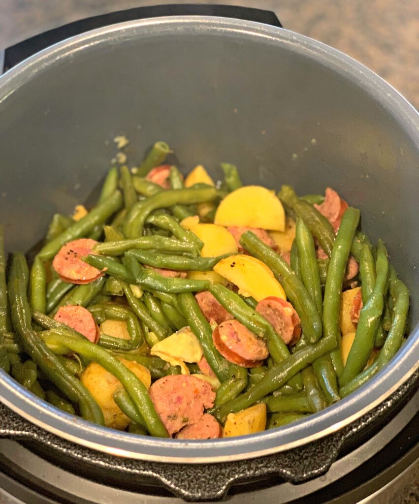 Instant Pot Sausage Green Beans Potatoes The Cookin Chicks