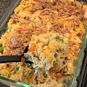 Back to School Casserole ready to serve