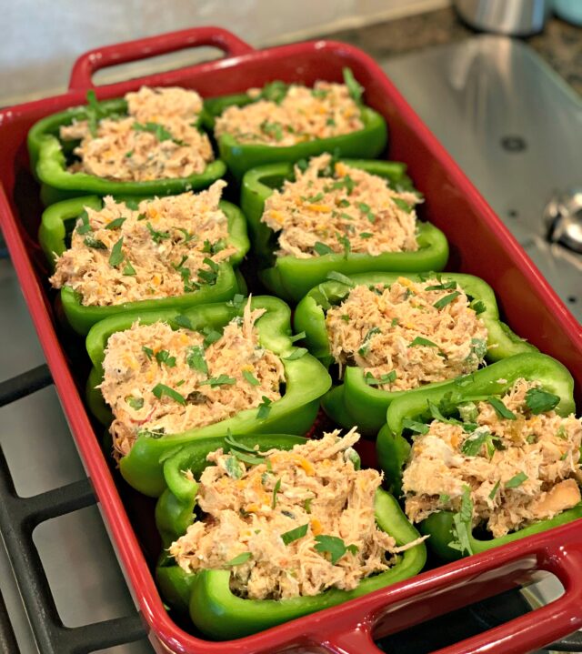 Chicken Stuffed Peppers - The Cookin Chicks