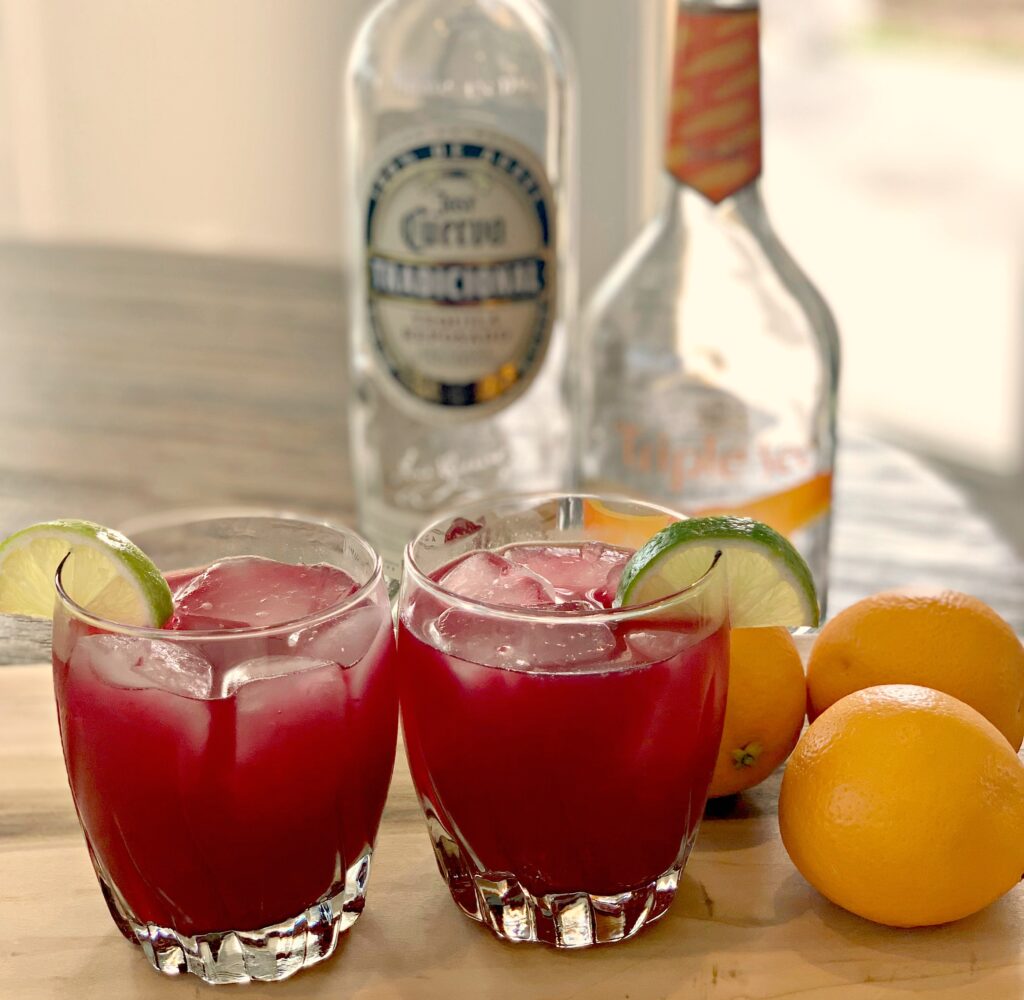using fresh blood oranges, these margaritas are refreshing and vibrant