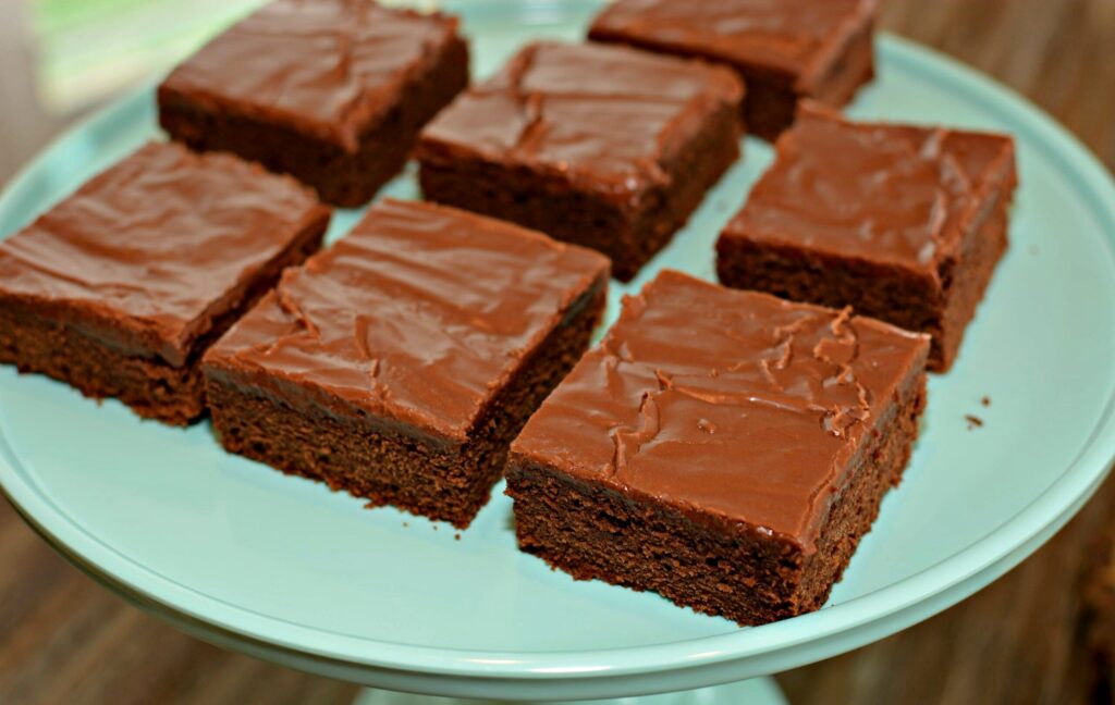 Lunch Lady Brownies in a Sheet Pan - Cooking With Carlee