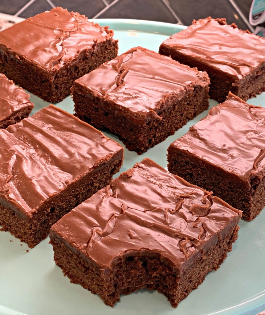 Lunch Lady Brownies in a Sheet Pan - Cooking With Carlee