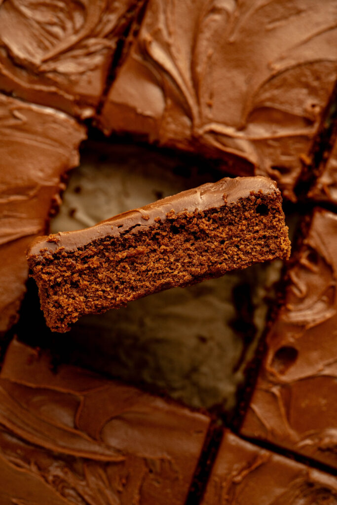 the side view look at lunch lady brownies.