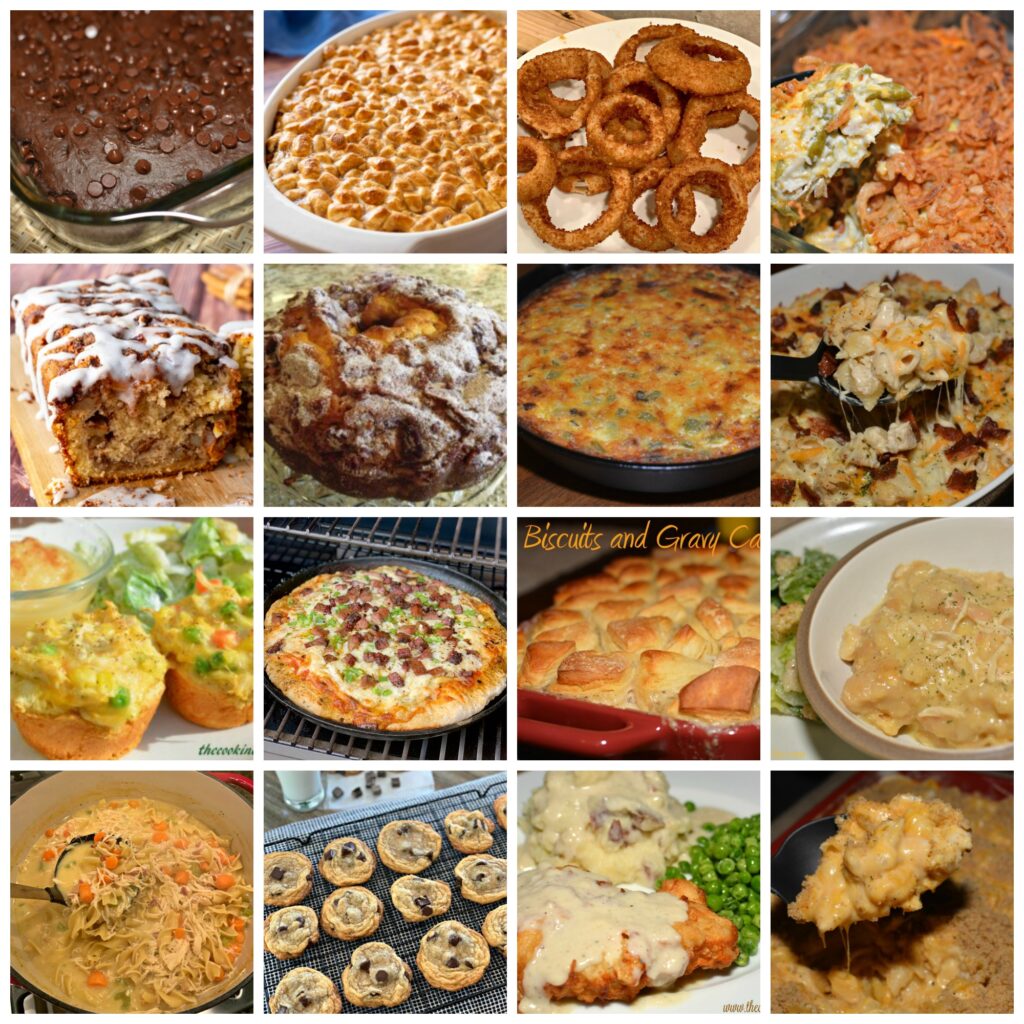 a collection of easy comfort food recipes