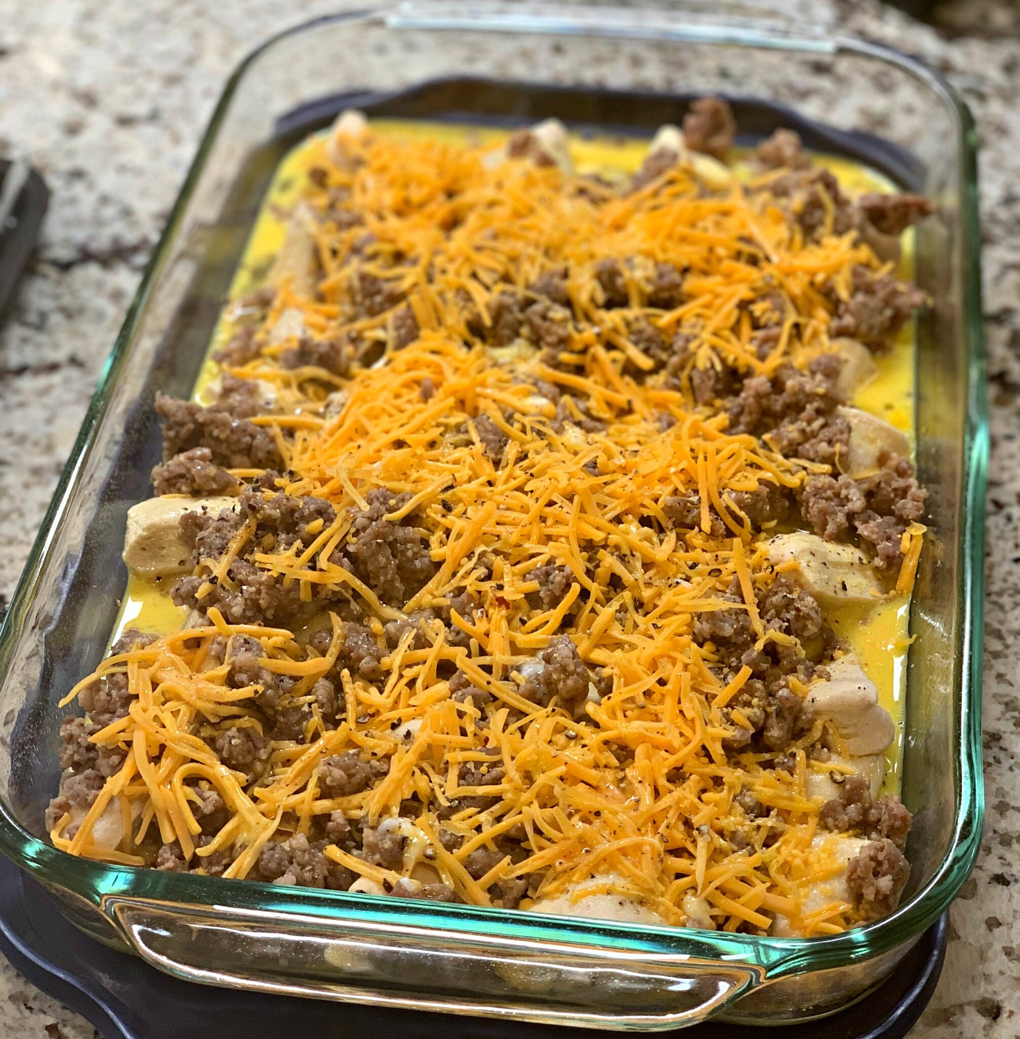 Biscuits and Gravy Breakfast Casserole - The Cookin Chicks