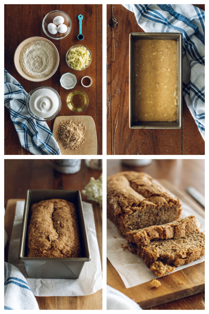 step by step on how to make classic zucchini bread.