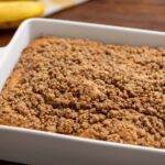 flavorful coffee cake with banana throughout