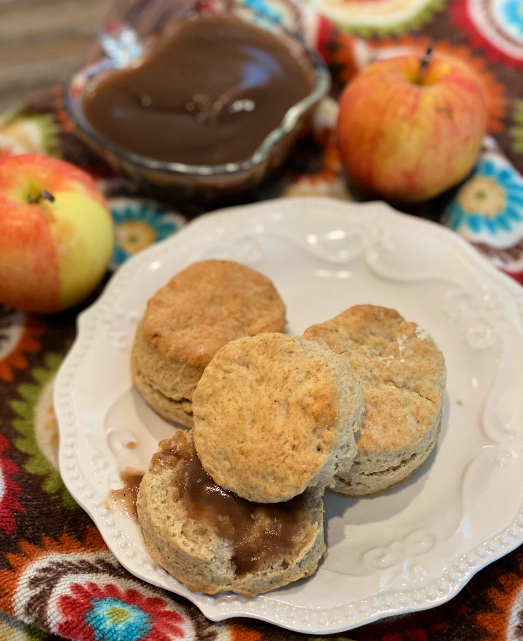 Homemade Apple Biscuits The Cookin Chicks