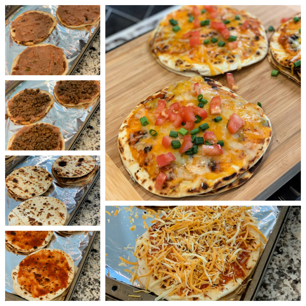 a step by step tutorial on how to make taco bell mexican pizza