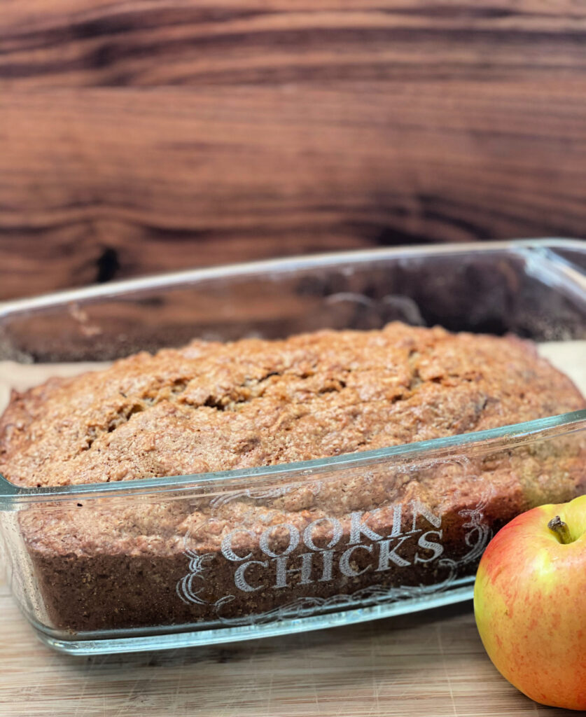 quick bread with a cinnamon streusel topping