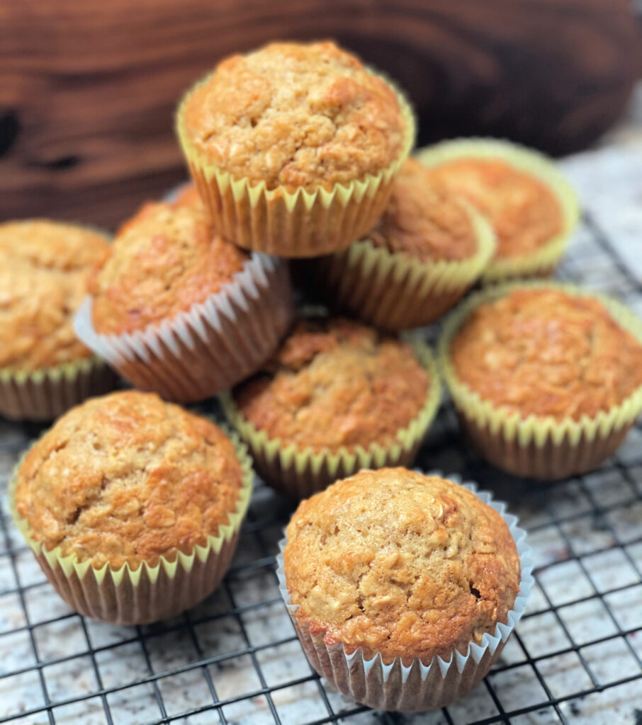 fluffy and flavorful maple brown sugar muffins that are perfectly sweet