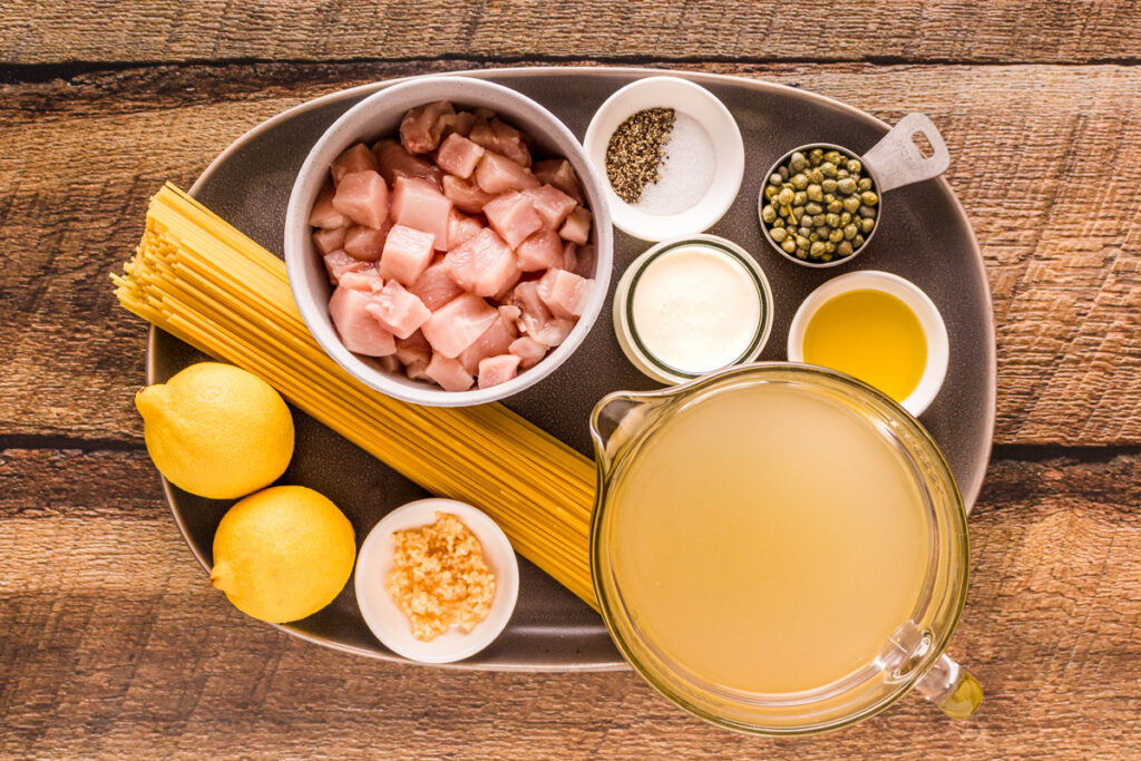 ingredients needed for piccata pasta