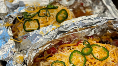 Chicken Enchiladas Foil Packets