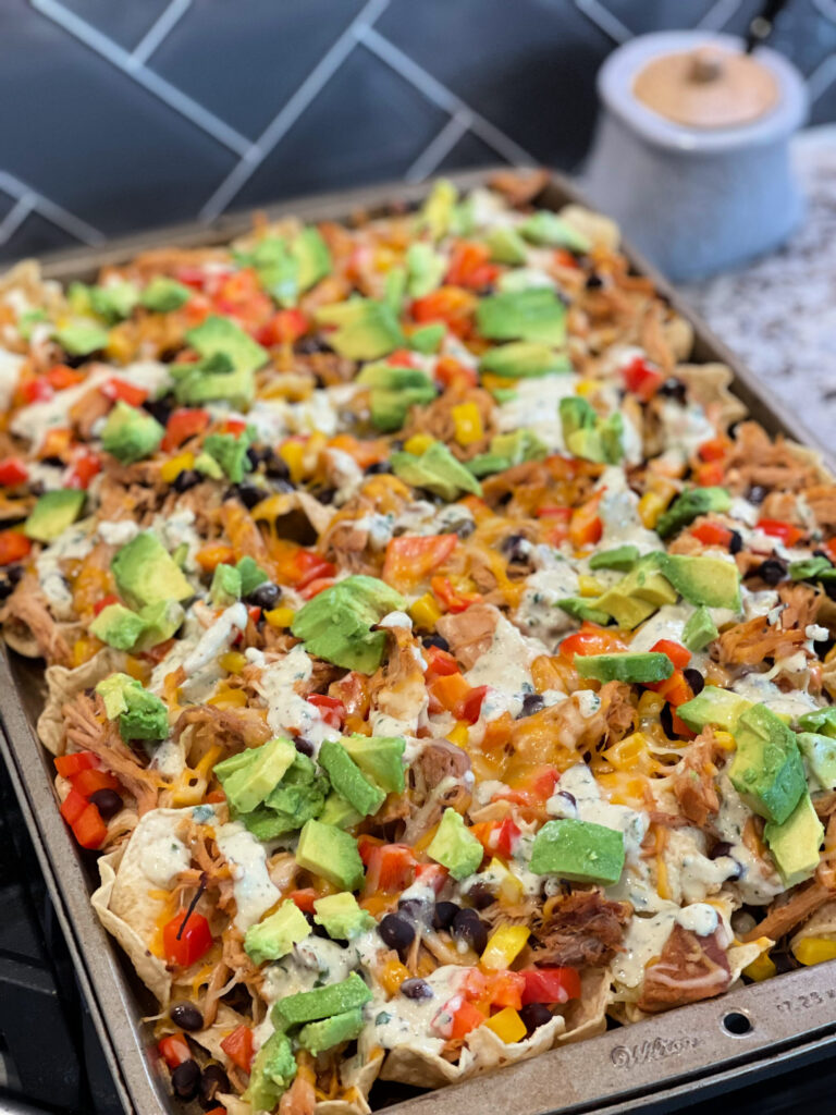 flavorful nachos loaded with all the toppings making these the best