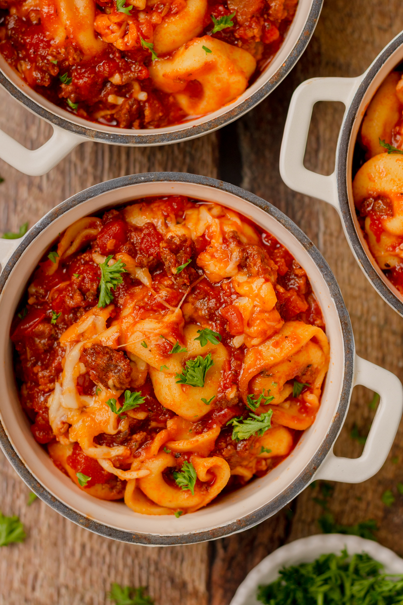 Cheesy Crockpot Tortellini