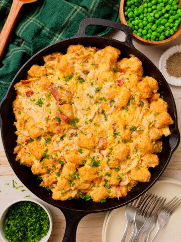 a one pan meal with simple ingredients.
