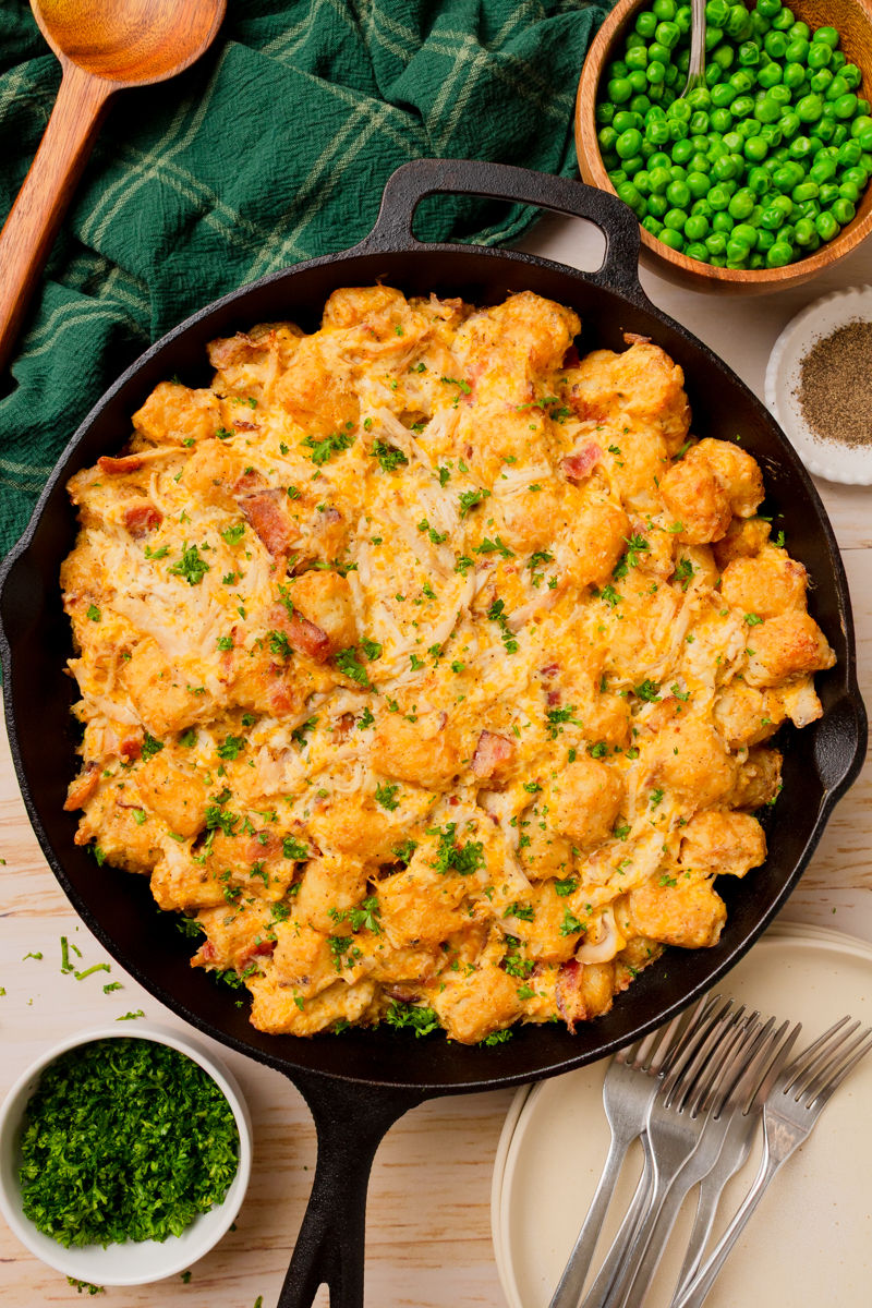 a one pan meal with simple ingredients.