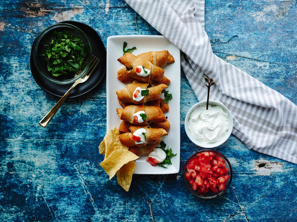 a Tex Mex appetizer or quick meal made from only 4 ingredients.
