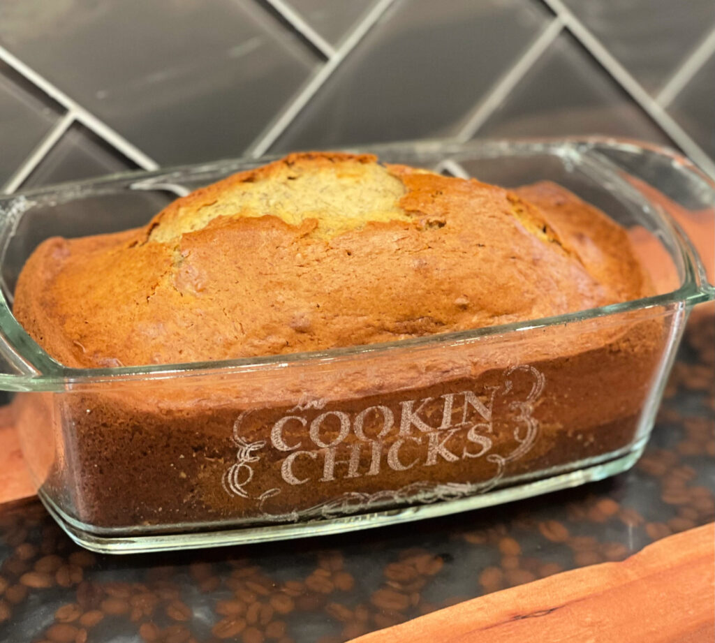 a loaf of banana bread packed with flavor