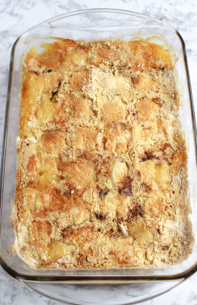 a baked cake using only 5 ingredients.