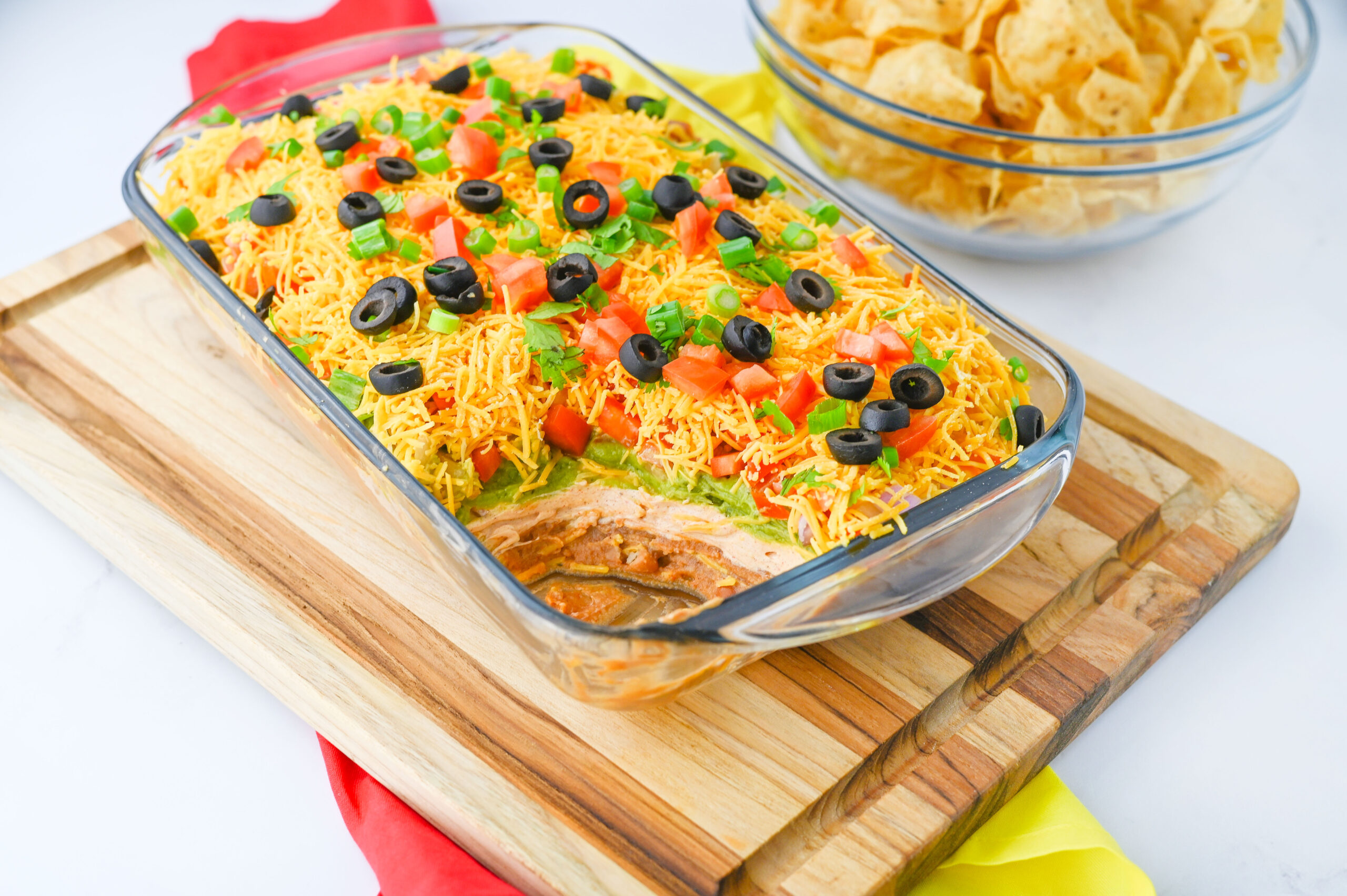 a cheesy appetizer for tortilla chips or crackers.