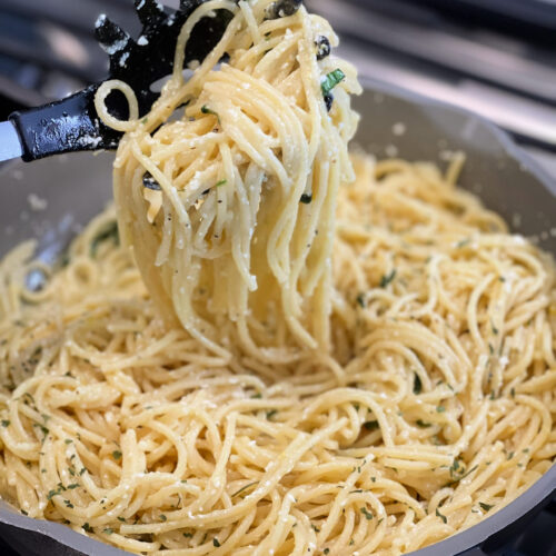 Lemon Spaghetti - The Cookin Chicks