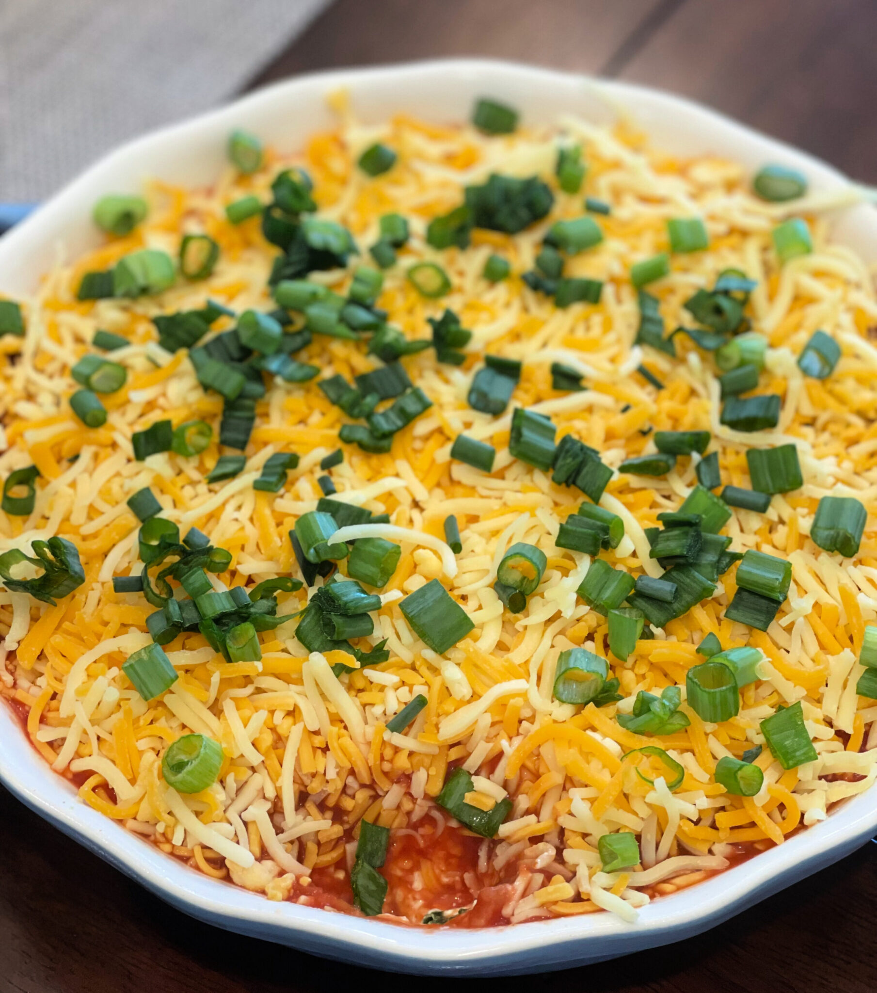 Easy Layered Nacho Dip - The Cookin Chicks