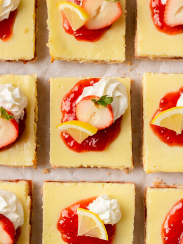 a summer dessert with light flavors and fruit.