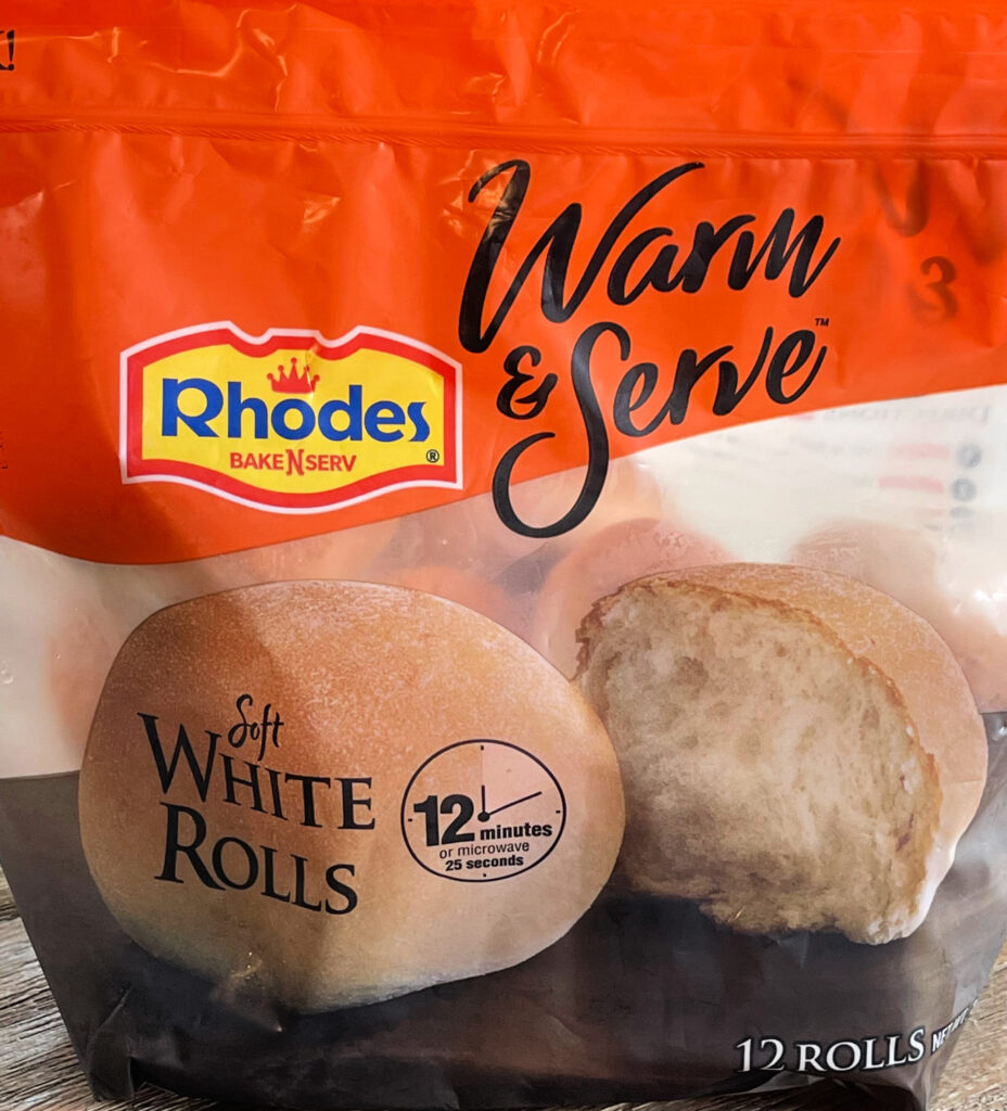 Rhode's warm and serve dinner rolls