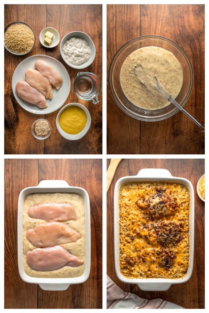 a step by step look at how to make forgotten chicken